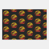 Bigfoot Sasquatch Surfer Man Surf Board Inpakpapier Vel (Voorkant)