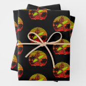 Bigfoot Sasquatch Surfer Man Surf Board Inpakpapier Vel (In situ)