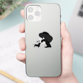 Bigfoot Sasquatch Teckel Boop Sticker (Telefoon)