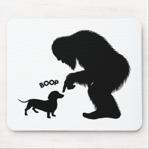 Bigfoot Sasquatch Teckel Neus Boop Muismat