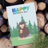 Bigfoot Sasquatch Vaderdag Flat Holiday Kaart