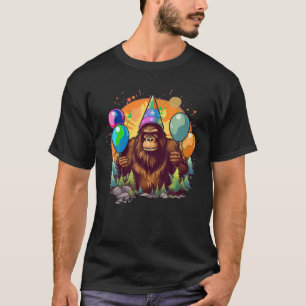 Bigfoot Sasquatch Verjaardag Pet Ballonnen Estheti T-shirt