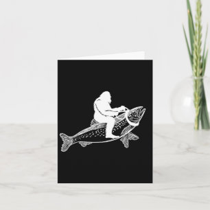 Bigfoot Sasquatch Vliegende Vliegende Forel Visser Kaart