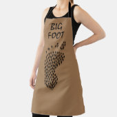 bigfoot, sasquatch, voetafdruk, skunk+ape, schort (Insitu)