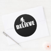 Bigfoot Sasquatch Wandelen geloof ik Ronde Sticker (Envelop)