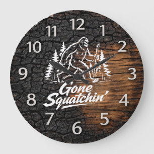 Bigfoot Sasquatch Wandklok