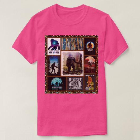 Bigfoot sasquatch yeti t-shirt (Design voorkant)