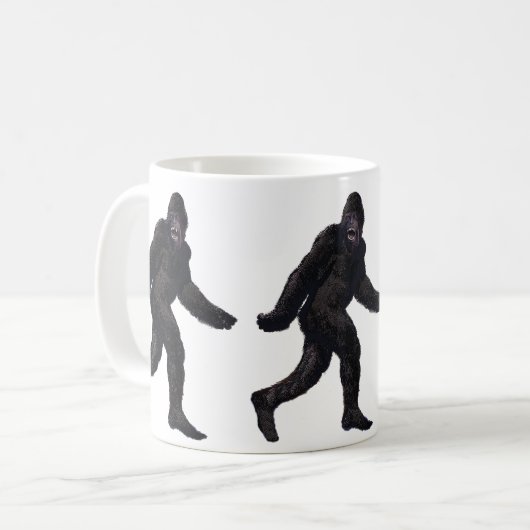 Bigfoot Sasquatch Yetti Koffiemok (Voorkant links)