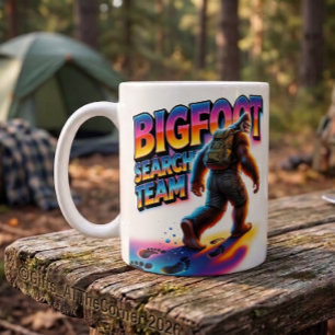 Bigfoot Sasquatch Zoekteam Ontbijt Koffie Koffiemok
