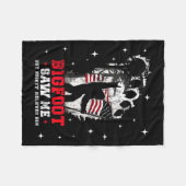 Bigfoot Saw Me But Nobody Believes Him Forest Hiki Fleece Deken (Voorkant (Horizontaal))