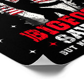 Bigfoot Saw Me But Nobody Believes Him Forest Hiki Poster (Hoek)