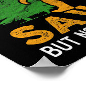 Bigfoot Saw Me Forest Sasquatch Yeti Poster (Hoek)