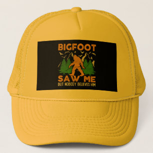 Bigfoot Saw Me Sasquatch Yeti Trucker Pet