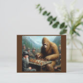 Bigfoot schaken briefkaart (Staand voorkant)