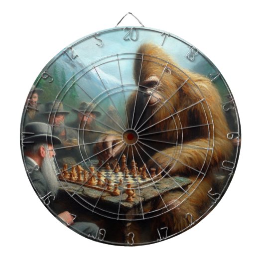 Bigfoot schaken dartbord (Voorkant)