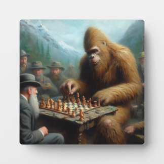 Bigfoot schaken fotoplaat