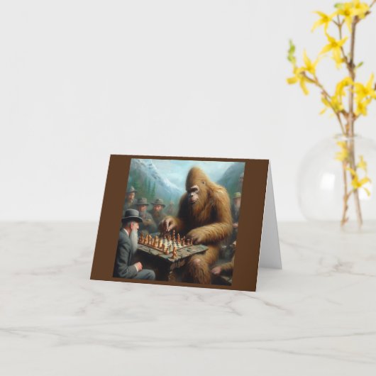 Bigfoot schaken kaart (Gele Bloem)