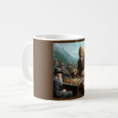 Bigfoot schaken koffiemok (Voorkant links)