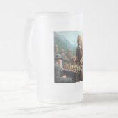 Bigfoot schaken matglas bierpul (Voorkant links)