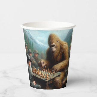 Bigfoot schaken papieren bekers