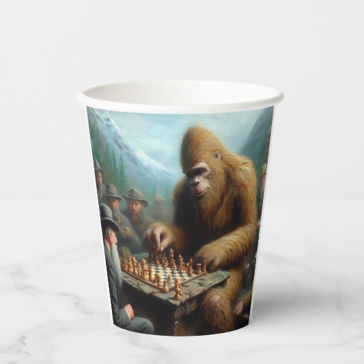 Bigfoot schaken papieren bekers (Voorkant)