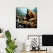 Bigfoot schaken poster (Thuiskantoor)