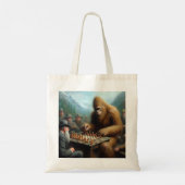 Bigfoot schaken tote bag (Achterkant)