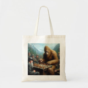 Bigfoot schaken tote bag