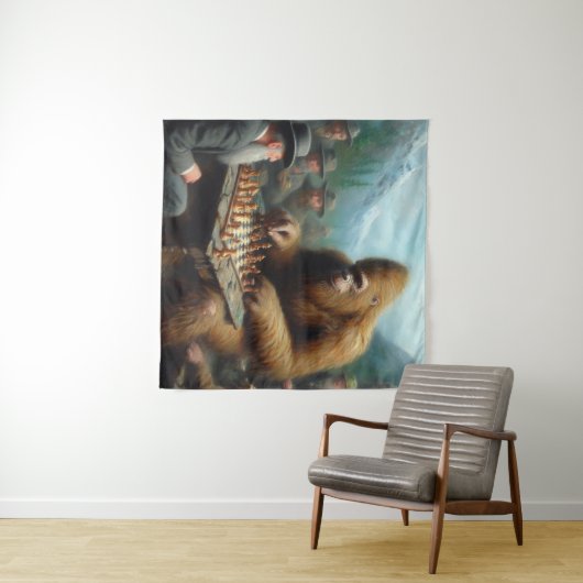 Bigfoot schaken wandkleed (In Situ (horizontaal))