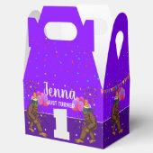 Bigfoot schattige verjaardagskaart personaliseren  bedankdoosjes (Geopend)