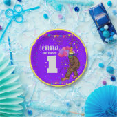 Bigfoot schattige verjaardagskaart personaliseren  papieren bordje (Feest)