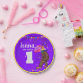 Bigfoot schattige verjaardagskaart personaliseren  papieren bordje (Feest)