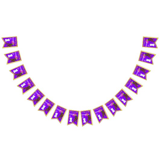 Bigfoot schattige verjaardagskaart personaliseren  vlaggetjes (Alle)