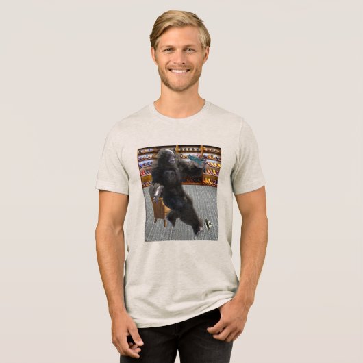 Bigfoot Schoenen kopen Tri-Blend Shirt (Voorkant volledig)