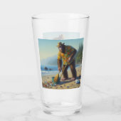 Bigfoot Schoonmaken van het strand Glas (Achterkant)
