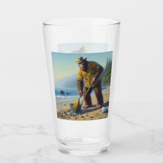 Bigfoot Schoonmaken van het strand Glas (Voorkant)