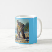Bigfoot Schoonmaken van het strand Koffiemok (Voorkant rechts)