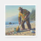 Bigfoot Schoonmaken van het strand Servet (Voorkant)