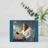 Bigfoot Scientist Briefkaart (Staand voorkant)