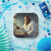 Bigfoot Scientist Papieren Bordje (Feest)