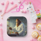Bigfoot Scientist Papieren Bordje (Feest)