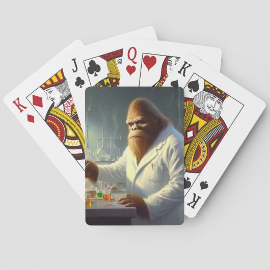 Bigfoot Scientist Pokerkaarten (Achterkant)