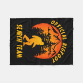 Bigfoot Search Team Sasquatch Yeti Funny  Fleece Deken (Voorkant (Horizontaal))