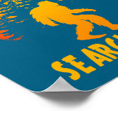 Bigfoot Search Team Sasquatch Yeti Funny  Poster (Hoek)