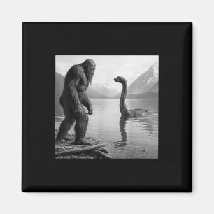 Bigfoot Selfie Met Loch Ness Monster Cadeaus Manne Magneet