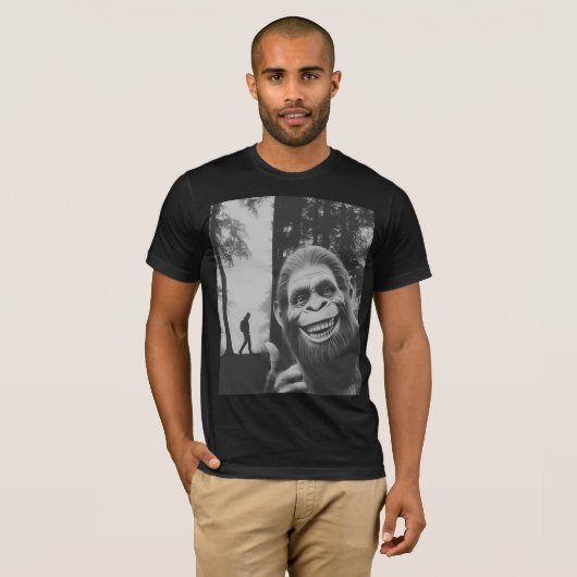 Bigfoot Selfie T-shirt (Voorkant volledig)