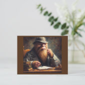 Bigfoot Sherlock Holmes Briefkaart (Staand voorkant)