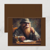 Bigfoot Sherlock Holmes Briefkaart (Voorkant / Achterkant)