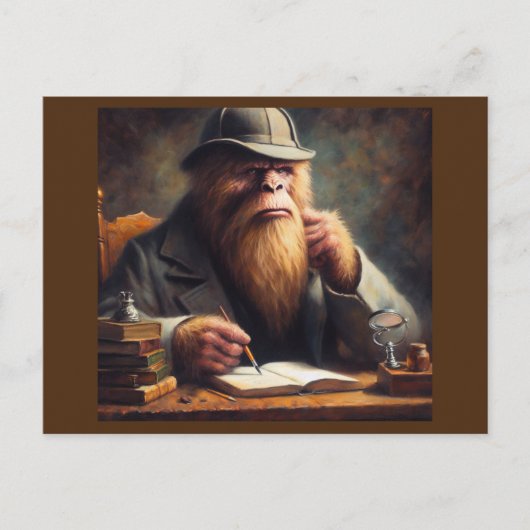 Bigfoot Sherlock Holmes Briefkaart (Voorkant)