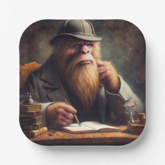 Bigfoot Sherlock Holmes Papieren Bordje
